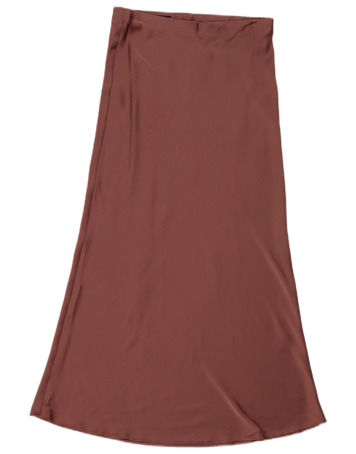 Fusta Maxi Femei ZARA XS W24 Bordeaux Poliester