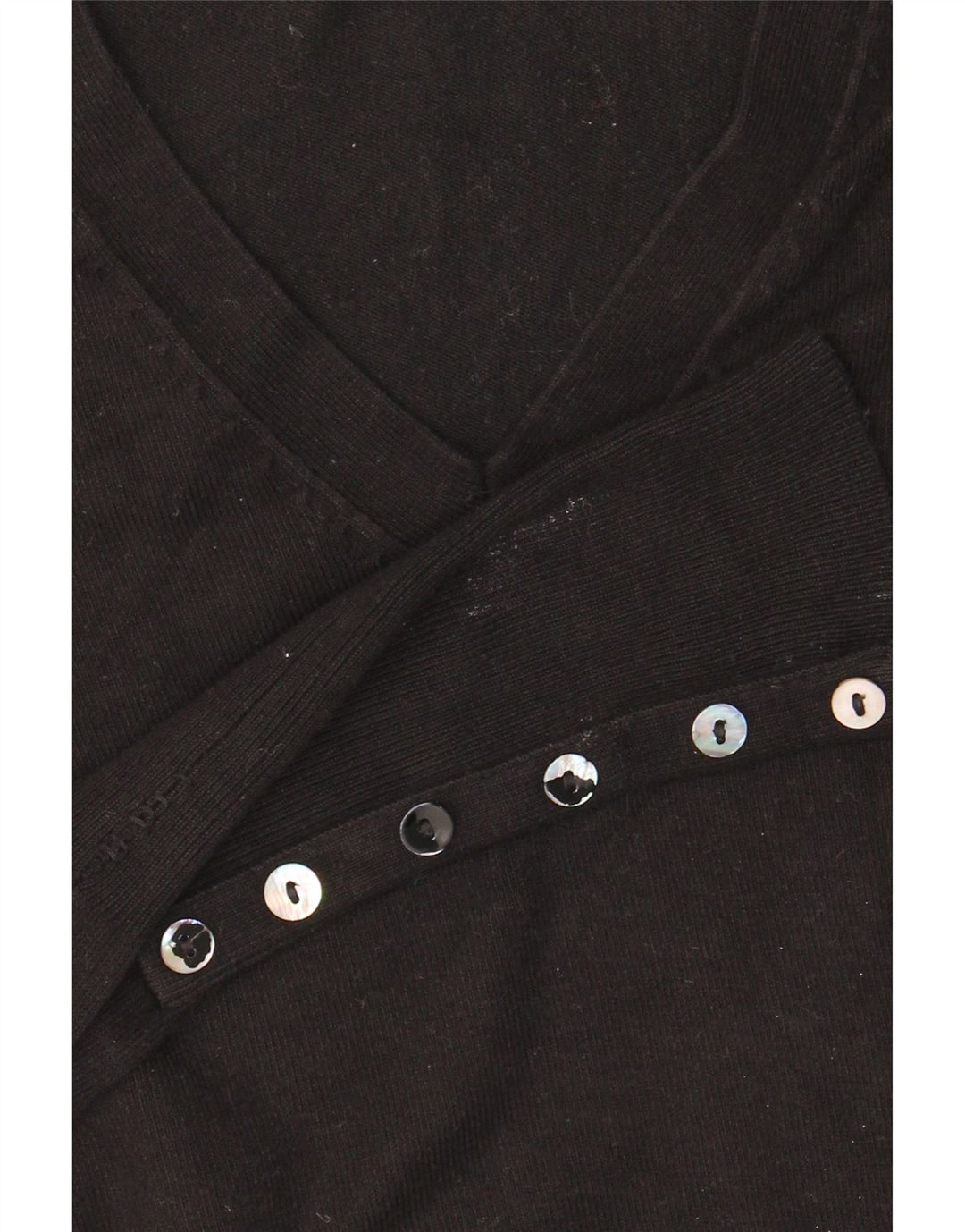 Pulover pentru femei cu decolteu în V Zara UK 10 Mic Negru