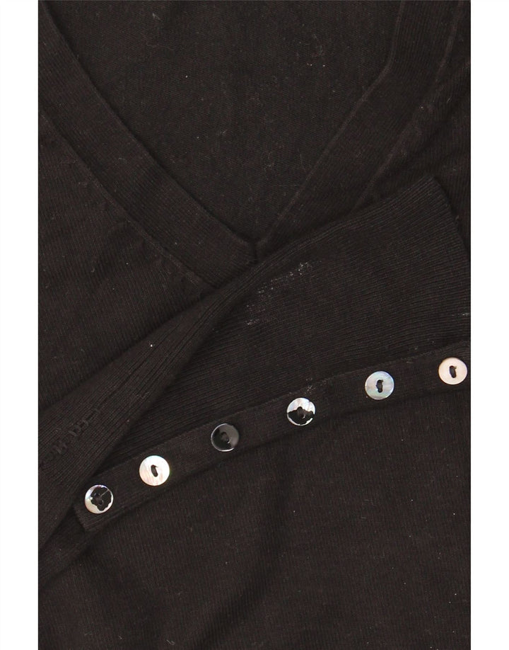 Pulover pentru femei cu decolteu în V Zara UK 10 Mic Negru