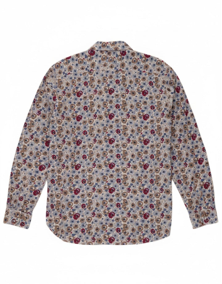 TED BAKER Boys Regular Fit Shirt 15-16 Years Multicoloured Floral Cotton