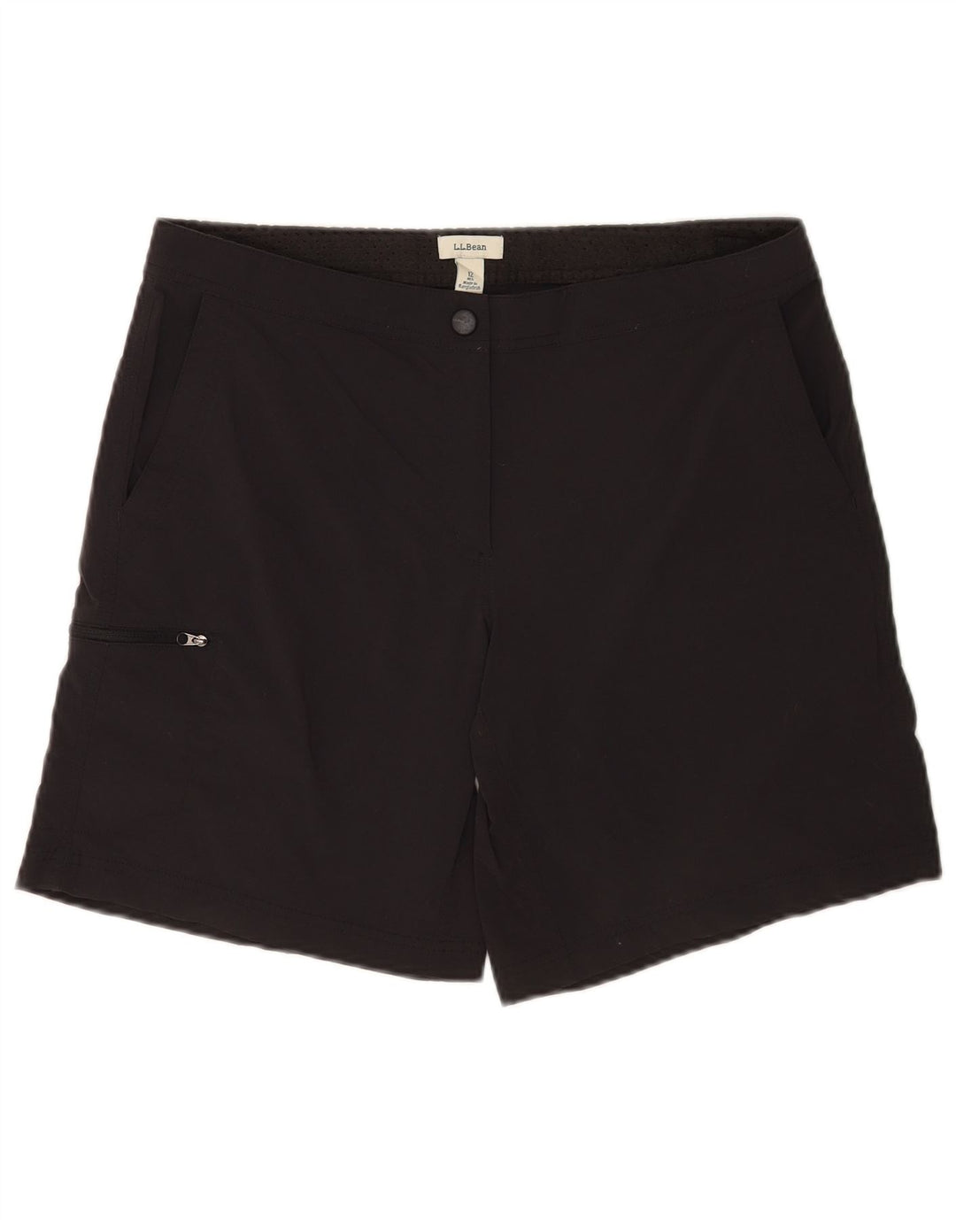 Pantaloni scurti cargo pentru femei L.L.Bean US 12 Large W34 Nylon negru