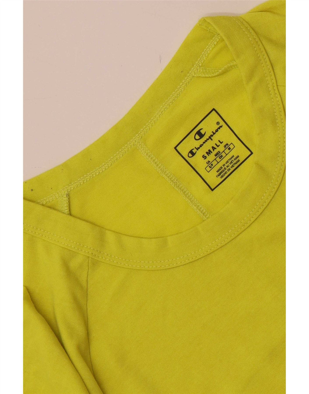 Tricou pentru bărbați Champion Top mic galben Colorblock