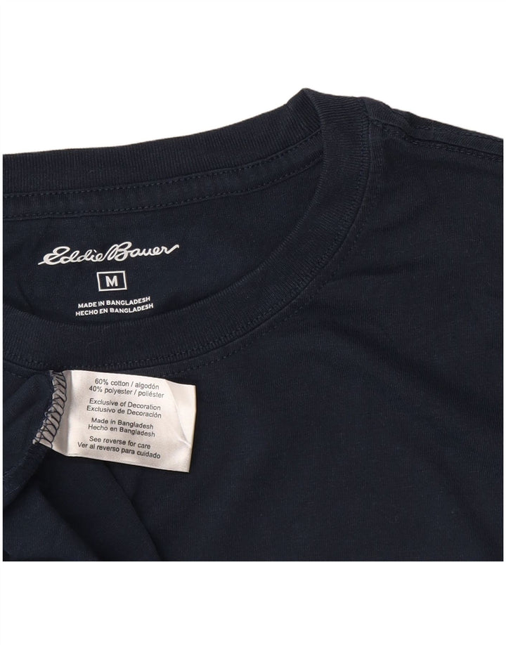 Tricou grafic pentru bărbați Eddie Bauer Top mediu din bumbac bleumarin
