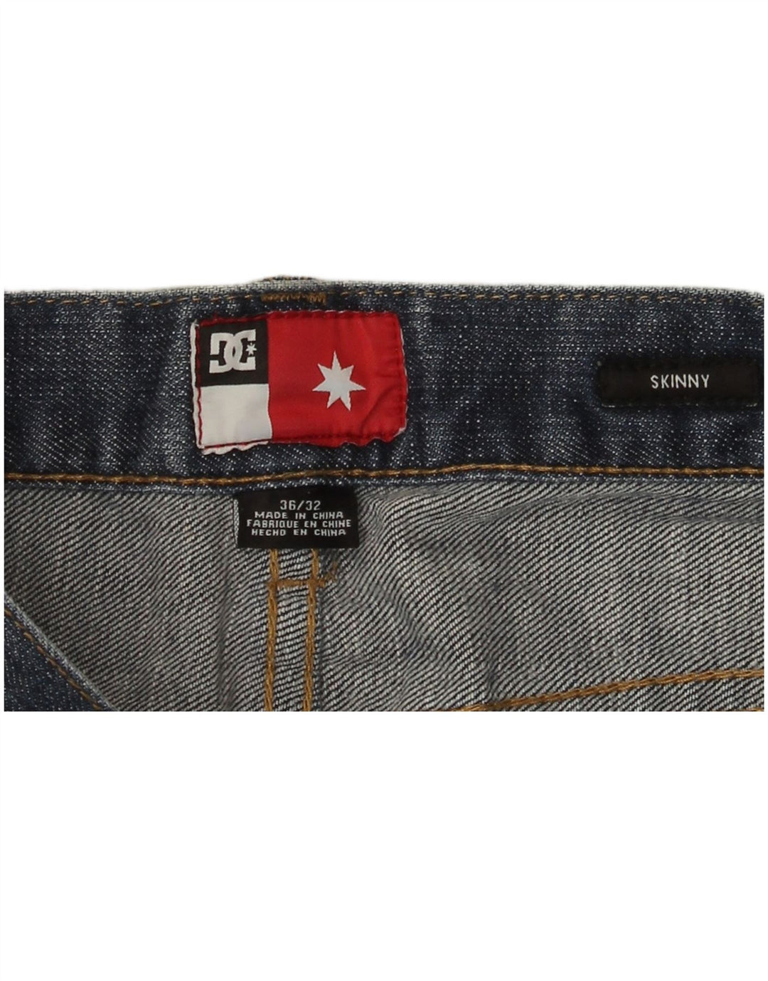 Blugi skinny pentru bărbați DC W36 L32 albastru