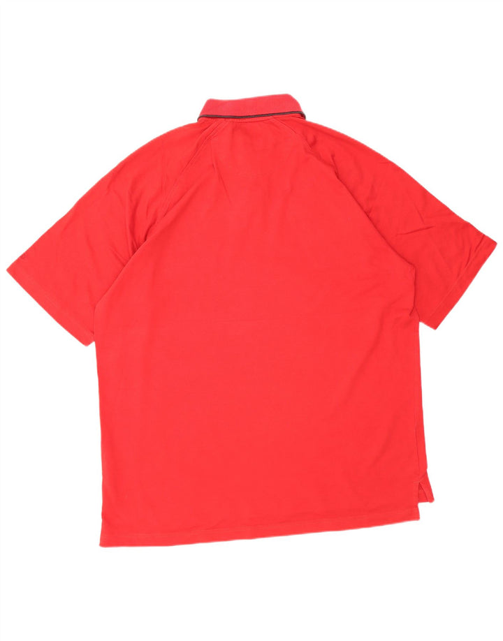Tricou polo IZOD pentru bărbați, bumbac roșu mare