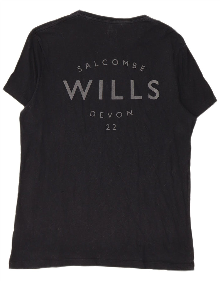 Tricou grafic Jack Wills pentru bărbați Top mic bumbac negru