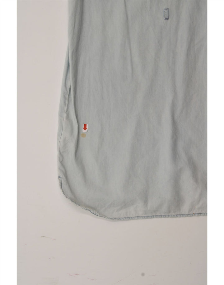 TOMMY HILFIGER Womens Shift Dress UK 14 Medium Blue Cotton Vintage Tommy Hilfiger and Second-Hand Tommy Hilfiger from Messina Hembry 