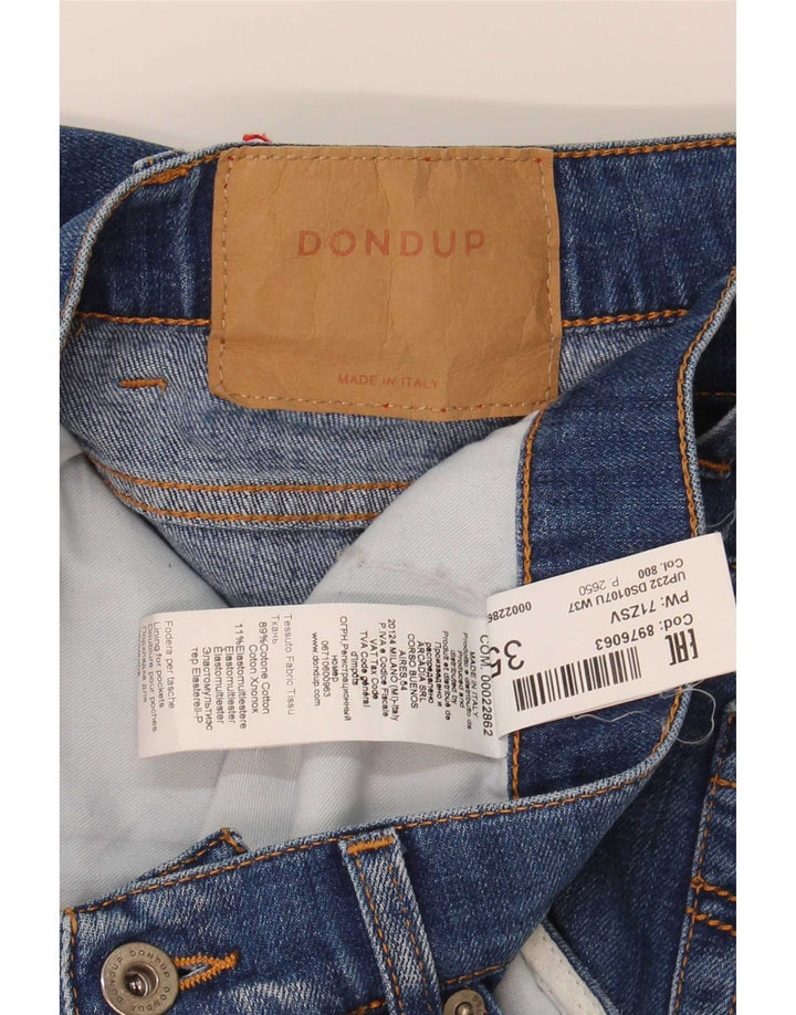 Dondup blugi slim pentru bărbați, învechiți, W35 L33, bumbac albastru