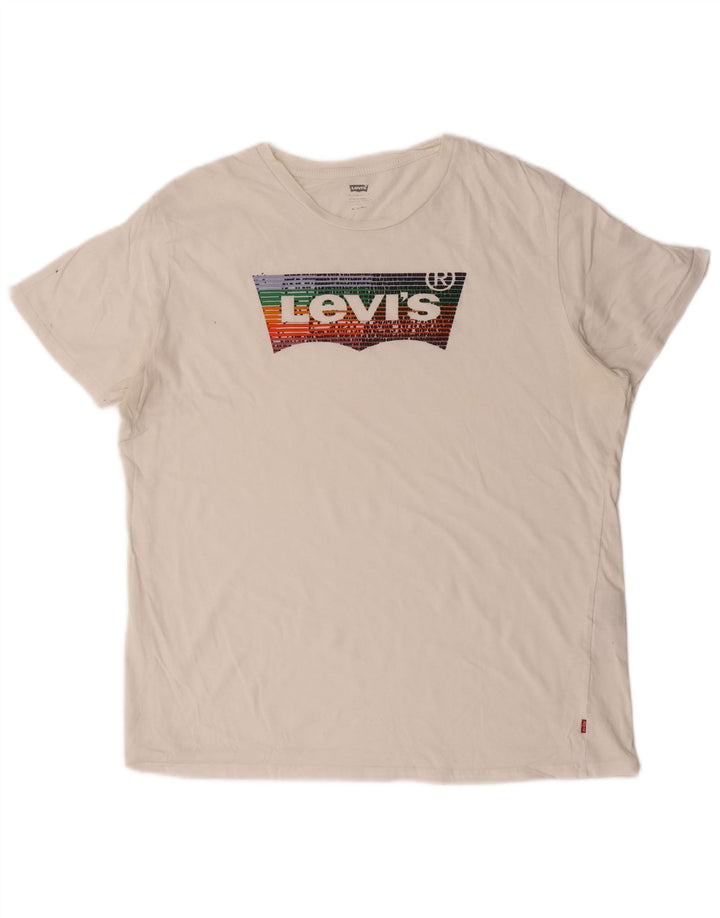 Tricou grafic pentru bărbați Levi's Top XL Bumbac alb