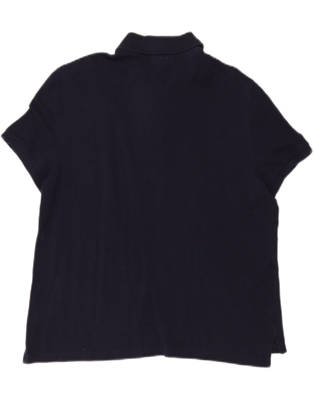 LACOSTE Womens Regular Fit Polo Shirt Size 44 Large Navy Blue Cotton