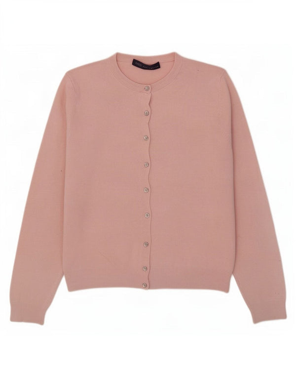 Pulover cardigan crop pentru femei Marks & Spencer UK 14 mare, roz, viscoză