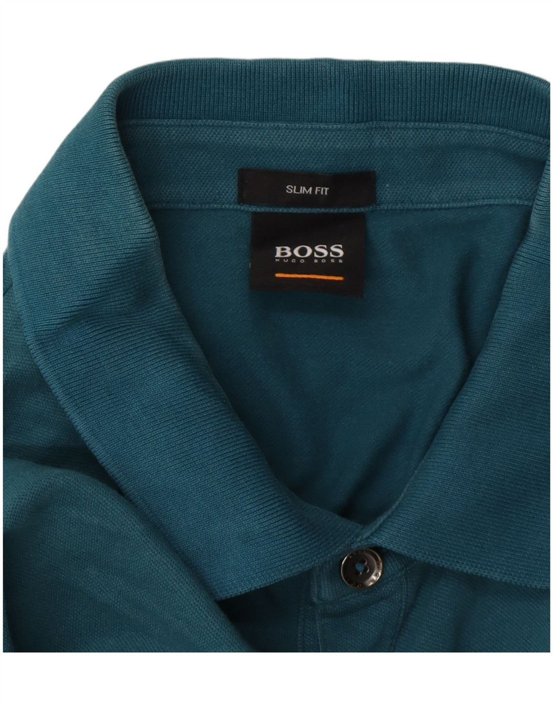 Cămașă polo pentru bărbați HUGO BOSS Slim Fit XL Albastru