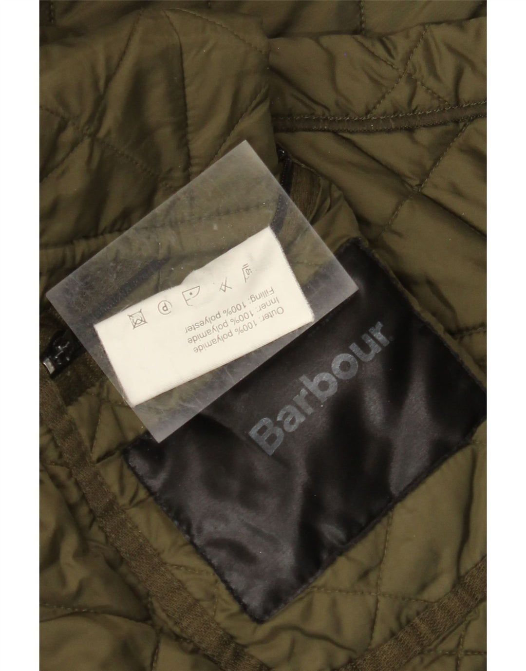 Jachetă matlasată pentru bărbați BARBOUR UK 40, mare, kaki, poliamidă