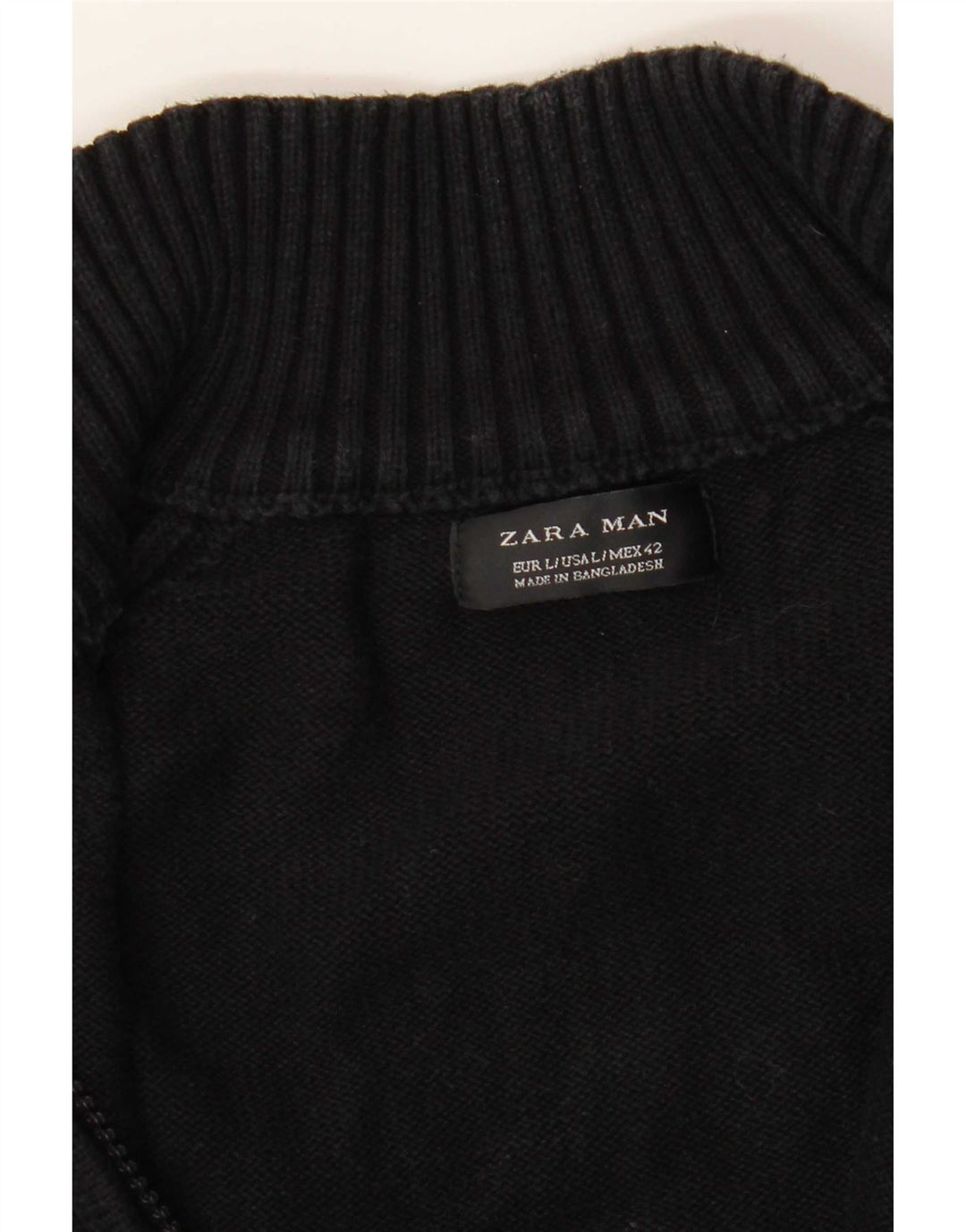 Pulover cardigan pentru bărbați Zara, mare, negru