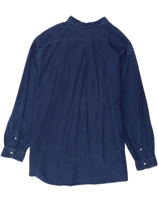 Ralph Lauren Mens Big Shirt 4XL Navy Blue Cotton