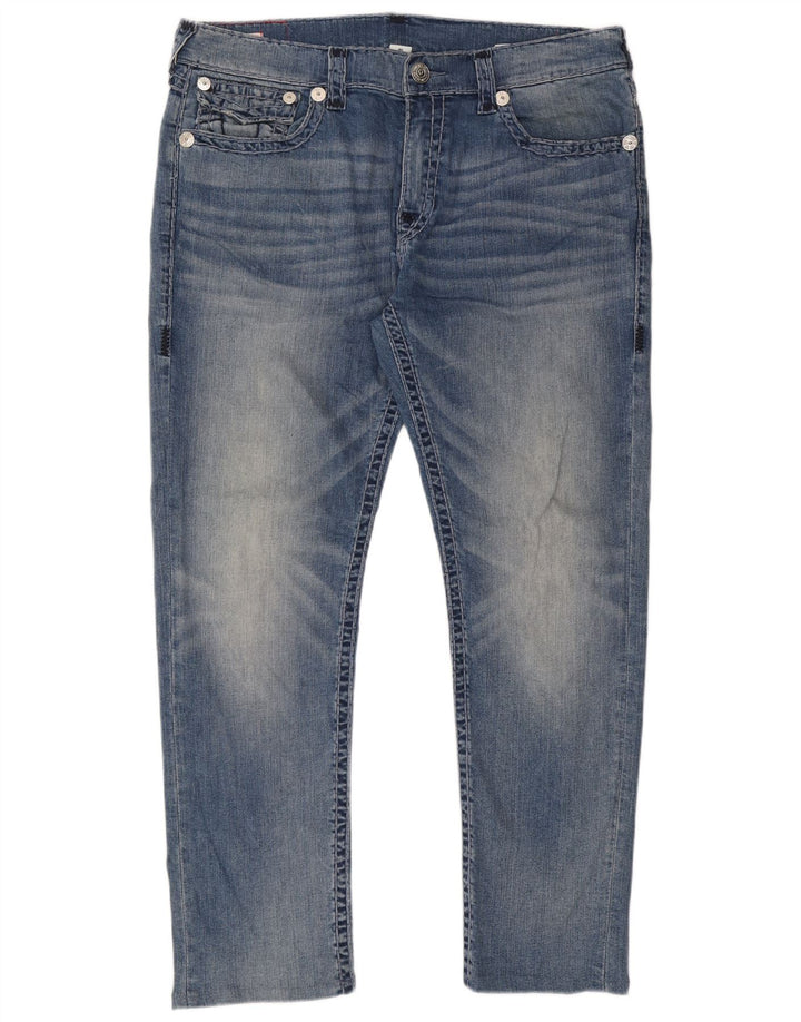 Blugi subțiri pentru bărbați True Religion L40 L31 Bumbac albastru