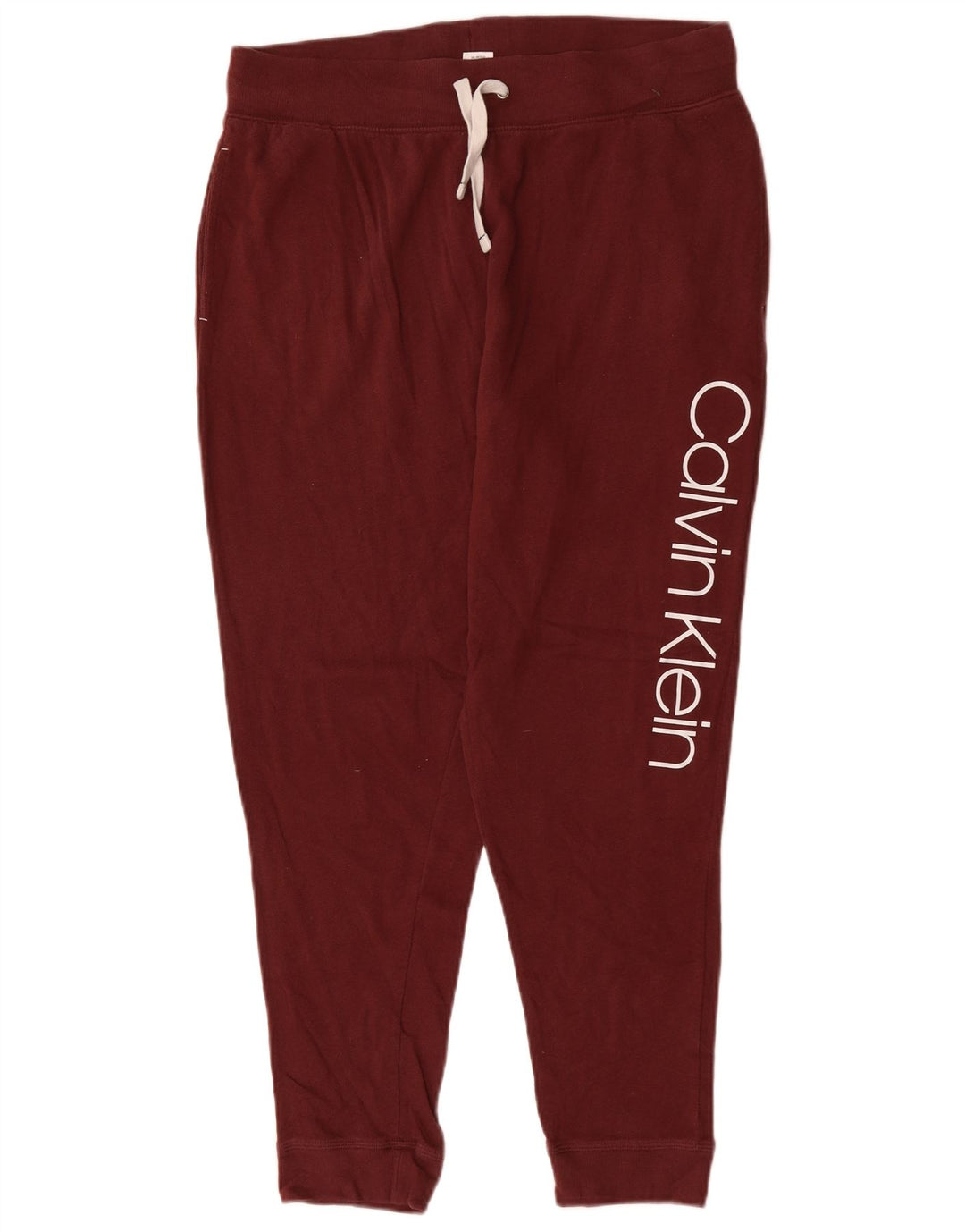 CALVIN KLEIN Pantaloni de trening grafic pentru bărbați Pantaloni de jogging Mari Bordeaux
