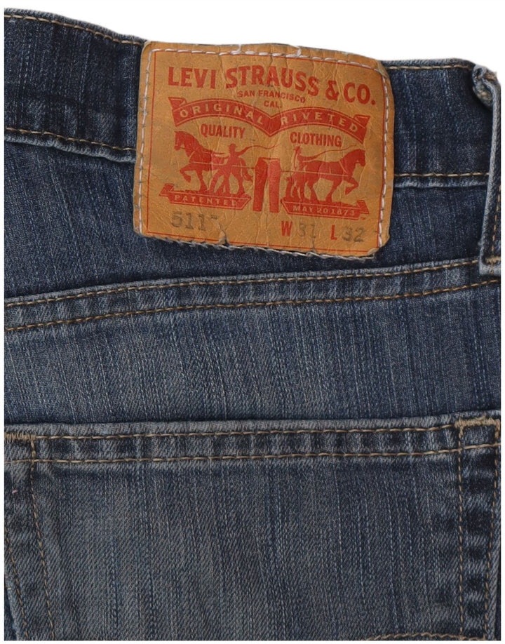 Blugi Levi's 511 Slim pentru bărbați W31 L32 Bumbac albastru