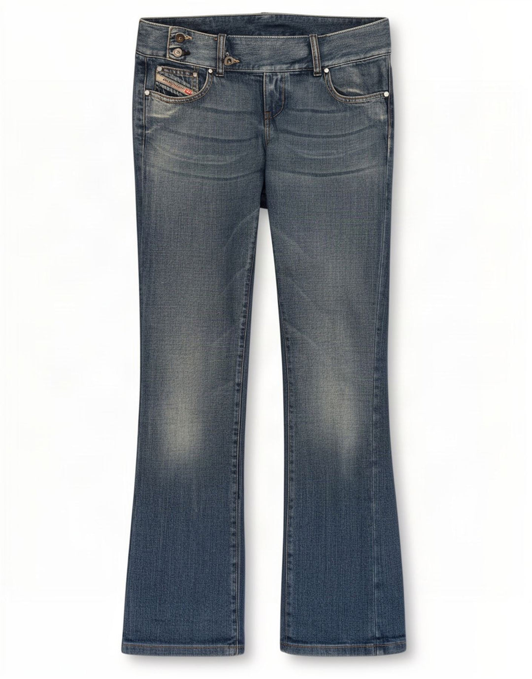Jeans Bootcut pentru femei Diesel W29 L33 Bumbac albastru
