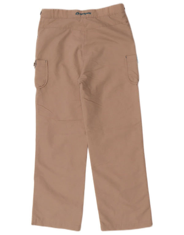 Sprayway Pantaloni Cargo drepti pentru fete 12-13 ani W26 L25 bej bumbac