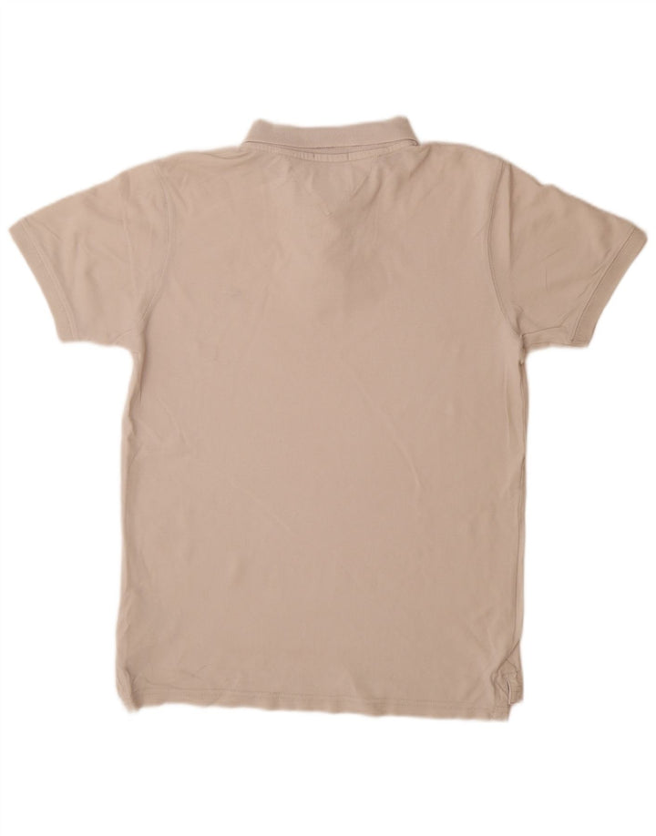 Tricou polo TOMMY HILFIGER pentru bărbați, bumbac alb mediu