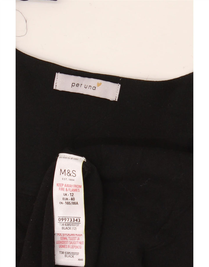 Marks & Spencer pentru femei Per Una Cardigan Top UK 12 Medium Black Viscose