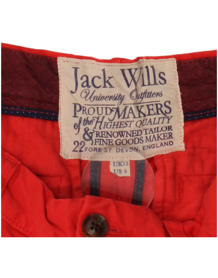 Pantaloni scurti chino Jack Wills pentru femei UK 12 Medium W32 Red