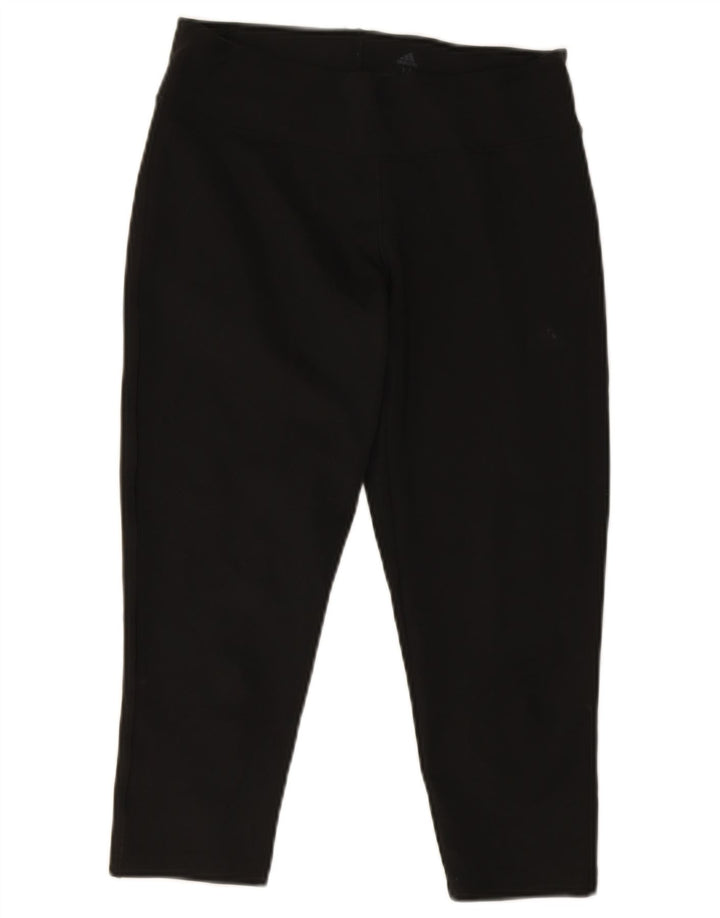 Leggings Adidas Climalite Capri pentru femei UK 12/14 Poliester mediu negru