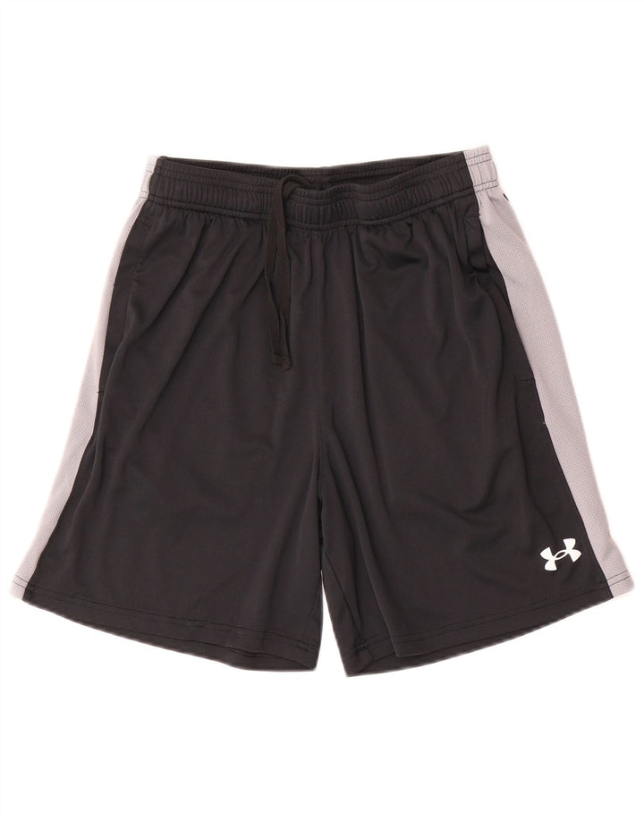 Pantaloni scurți sport Under Armour pentru bărbați, negru mediu, poliester color bloc