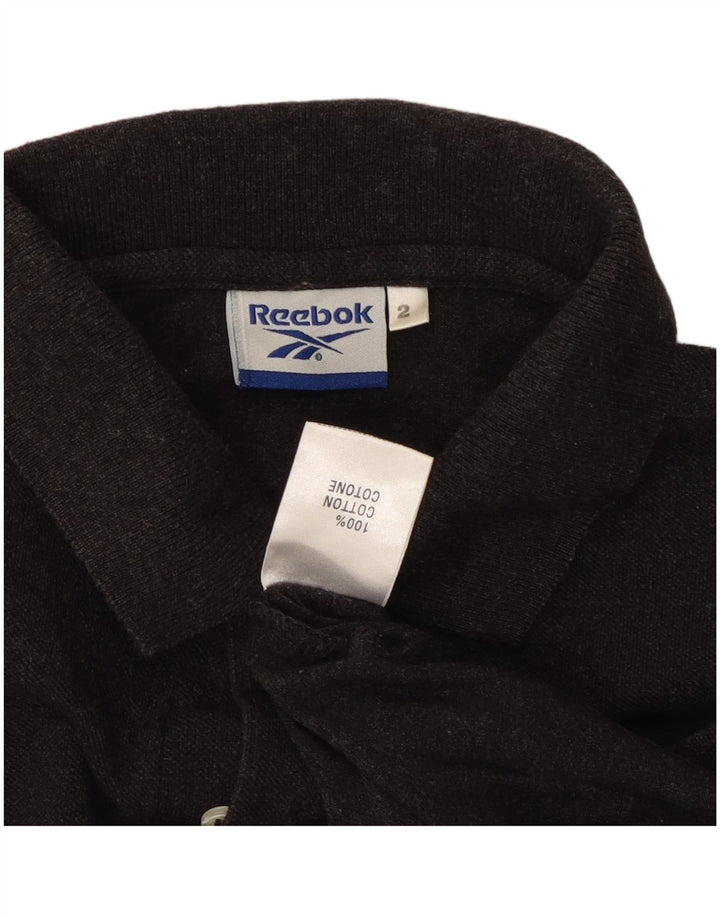 Tricou polo REEBOK pentru bărbați, bumbac gri mediu