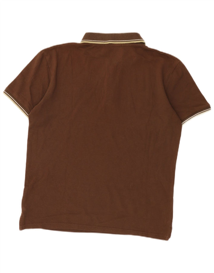Cămașă polo Trussardi pentru bărbați în dungi maro mediu