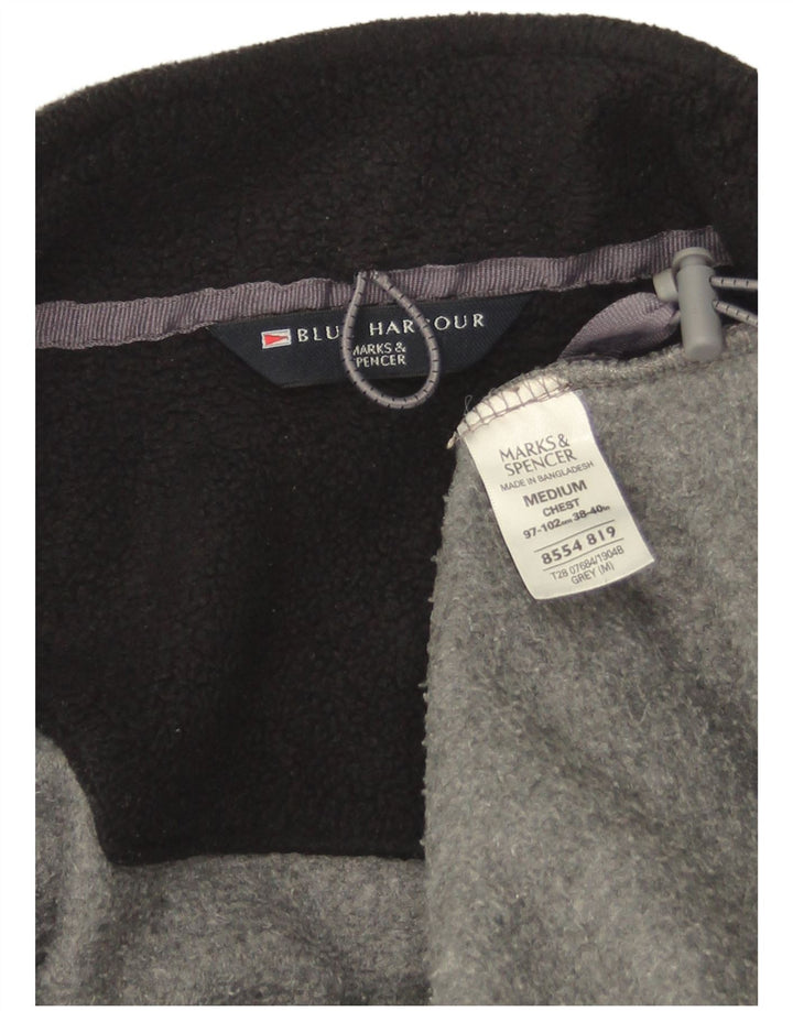 Jachetă pentru bărbați Marks & Spencer Blue Harbour Fleece UK 38 Medium Gri Poliester