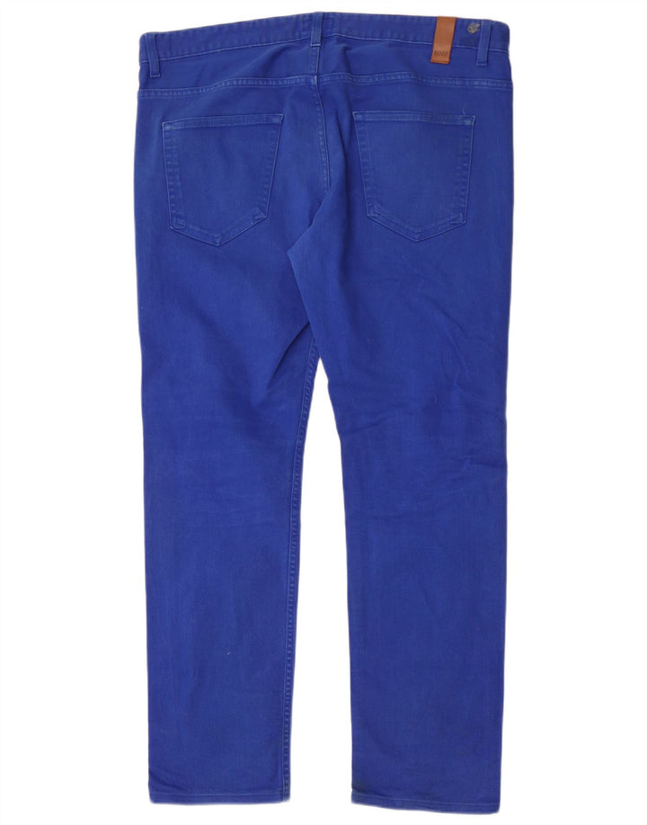 Blugi slim pentru bărbați Hugo Boss W36 L32 Bumbac albastru
