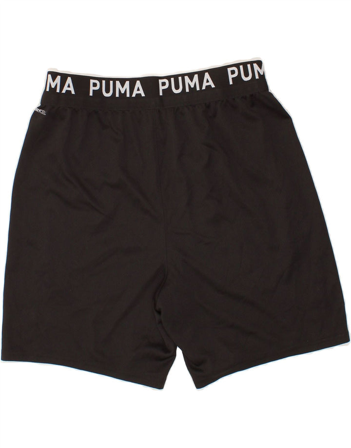 PUMA Mens Graphic Sport Shorts Medium  Black Polyester Vintage Puma and Second-Hand Puma from Messina Hembry 