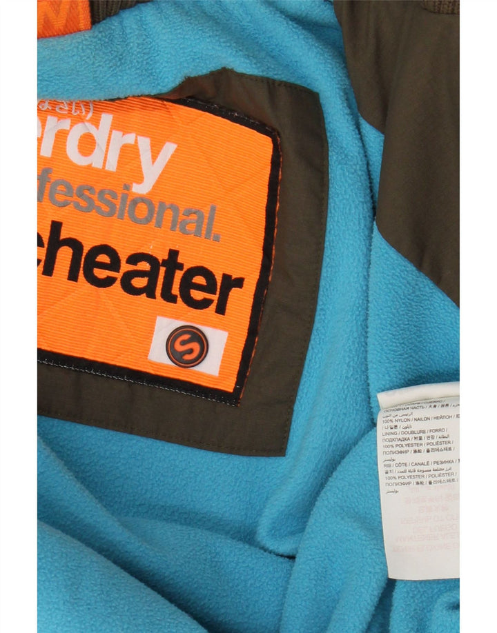 Jachetă Windbreaker cu glugă pentru femei The Windcheater Superdry UK 10 Small Khaki