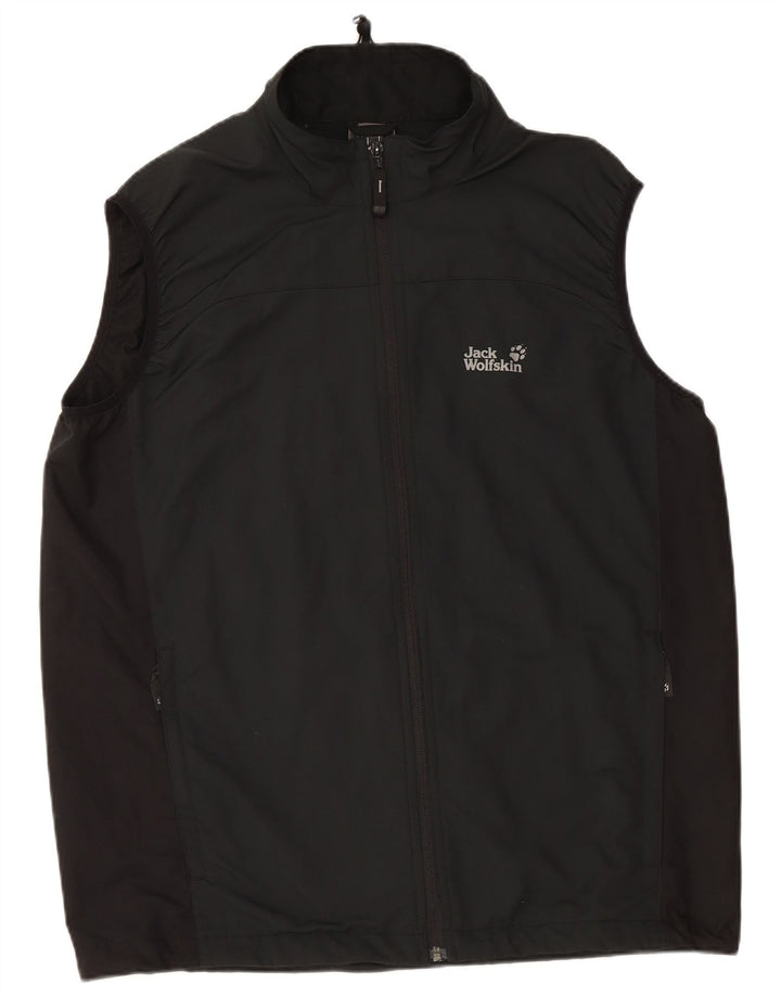 JACK WOLFSKIN Gilet pentru bărbați UK 48 2XL Negru Poliester color bloc