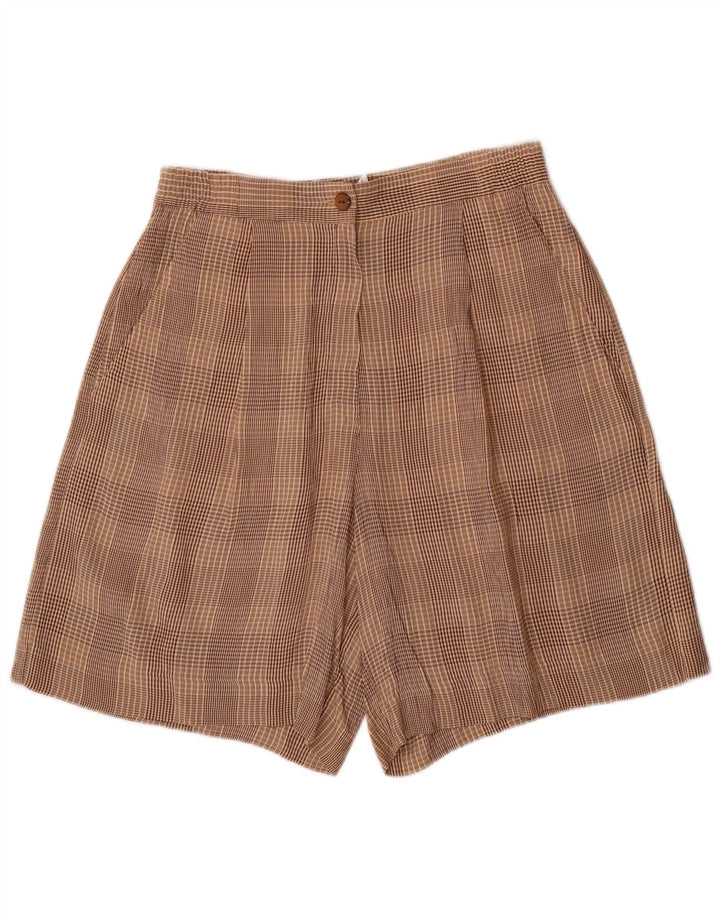 Set 2 piese pentru femei VINTAGE 4 nasturi UK 10 mic W28 maro Check Acetat