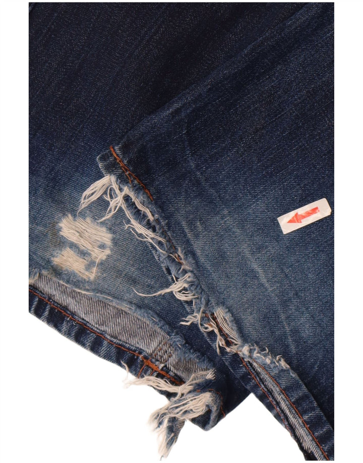 Blugi drepți distressed pentru bărbați Tommy Hilfiger W31 L36 albastru