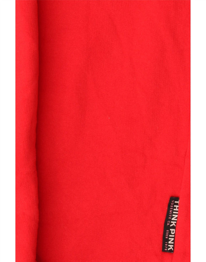 THINK PINK Mens Graphic Sweatshirt Jumper Large Red