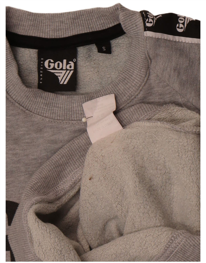 Hanorac grafic pentru bărbați Gola Pulover mic, gri, bumbac color bloc