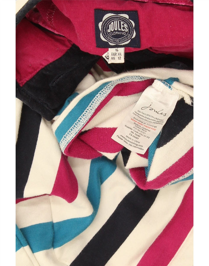 Pulover pentru damă Joules, Marea Britanie 16, cu dungi multicolore