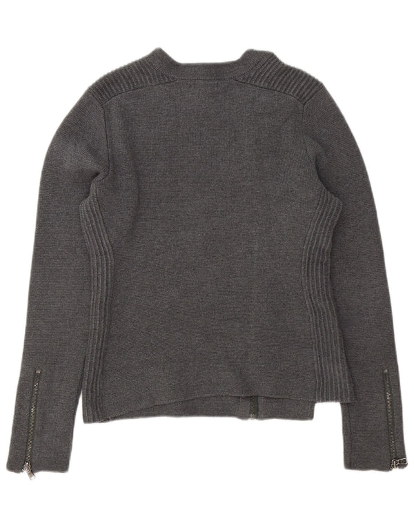 Pulover cardigan pentru femei Gap UK 14, gri mediu