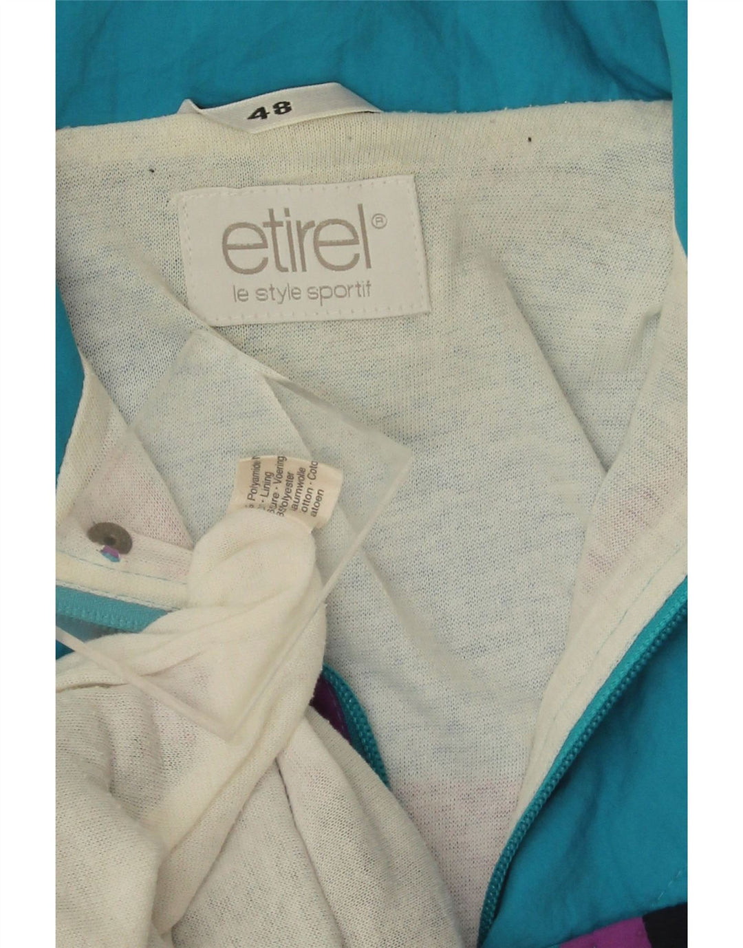 Jachetă Bomber Bărbați Etirel IT 48 Medium Blue Colorblock Poliamidă
