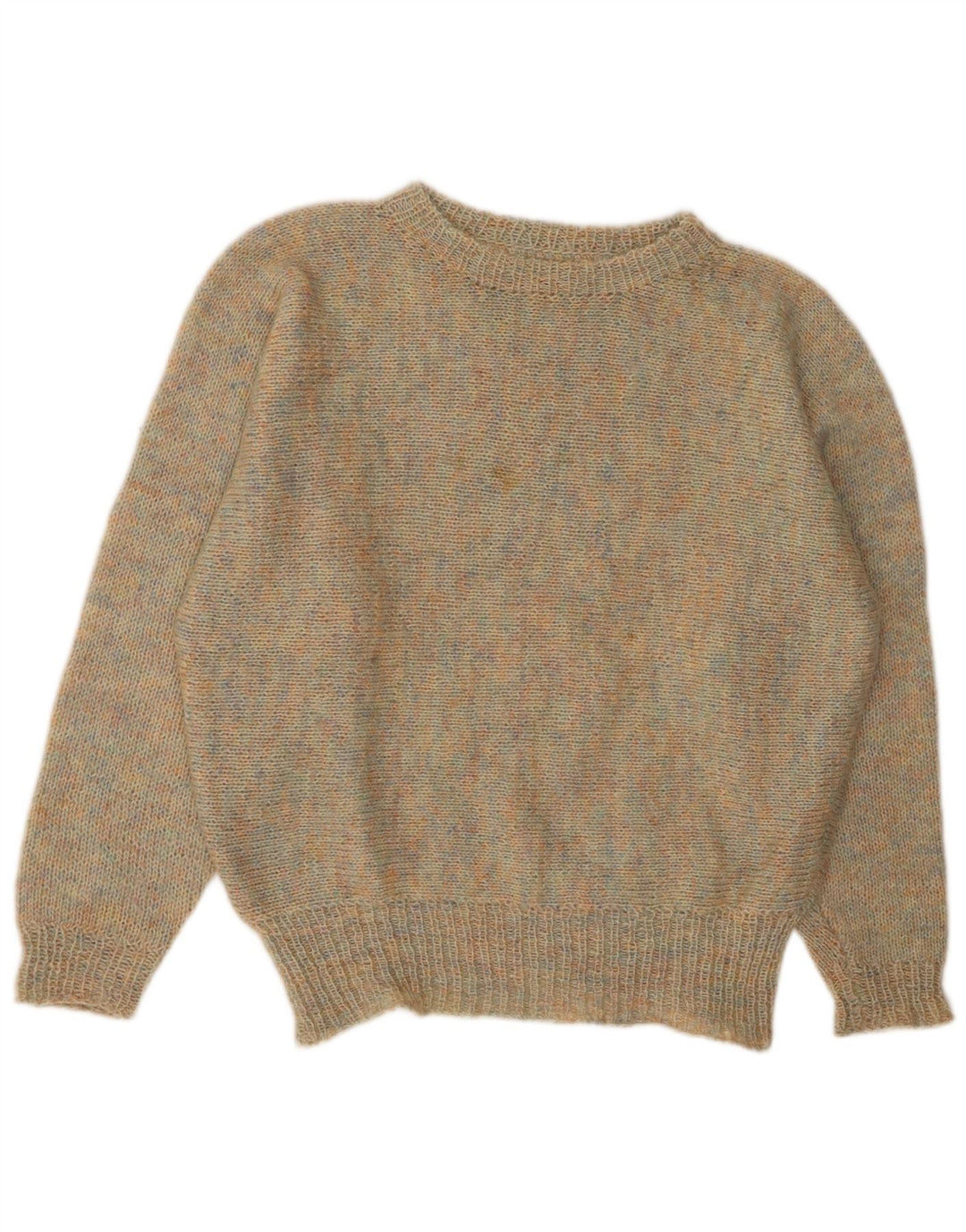 VINTAGE Pulover cu gât de barcă pentru femei UK 14 mare, multicolor, pete