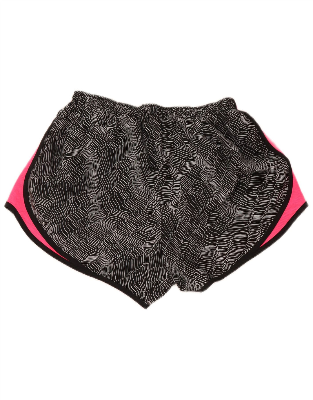 Pantaloni scurți sport NIKE Dri Fit pentru femei UK 16, mari, negru, poliester color bloc