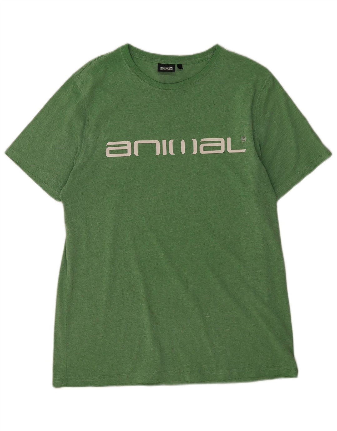 Tricou grafic pentru bărbați Animal Top Bumbac verde mediu