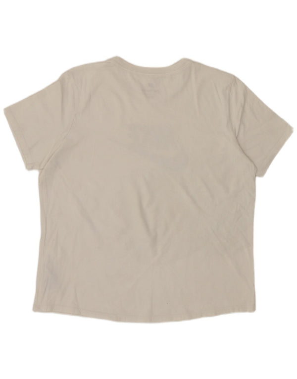 Tricou grafic pentru femei NIKE Top UK 16, mare, alb, bumbac