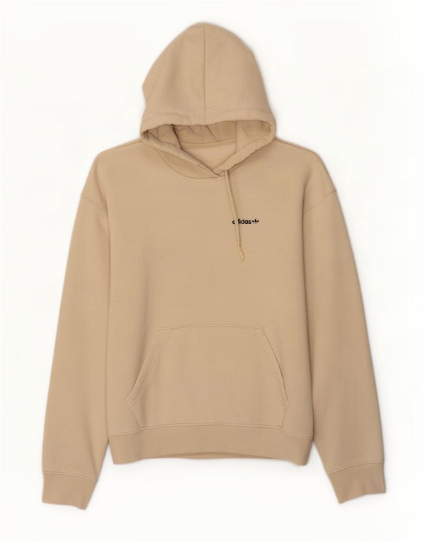 Pulover Adidas pentru bărbați cu glugă grafic UK 14, bumbac, bej mediu