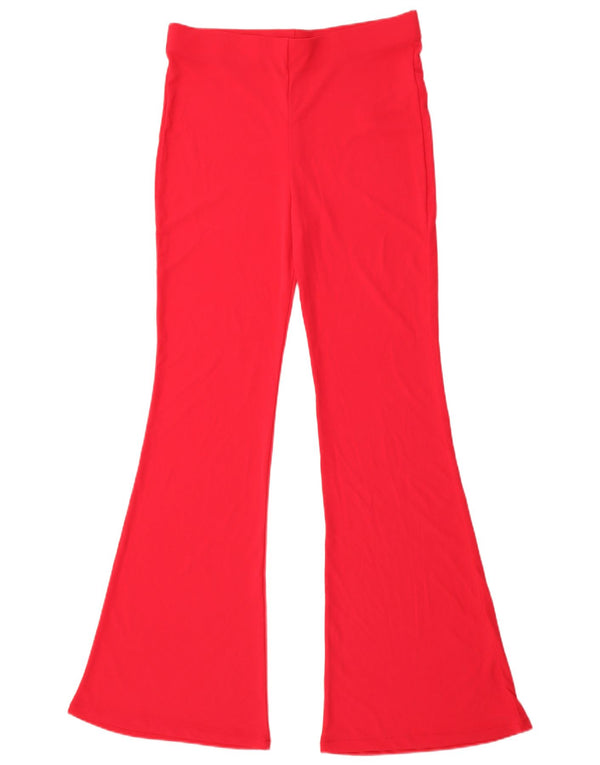 Pantaloni casual Flare Zara pentru femei L30 L32 Roz Poliester