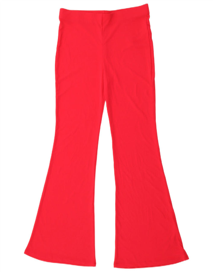 Pantaloni casual Flare Zara pentru femei L30 L32 Roz Poliester